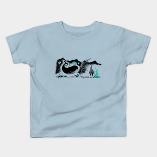 Vintage Storybook Whale Kids T-Shirt